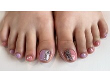 ヘアーアンドネイル ルシア(Hair&Nail Lucia)/秋の蛇柄ネイル☆フット