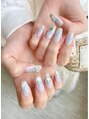 ネイルマフィア 新宿(NAIL MAFIA)&nbsp;ぽわぽわチークネイルかわいすぎです＞＜