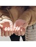【当店はじめてのお客様】無色透明仕上げ/介護職など、お爪を強化します
