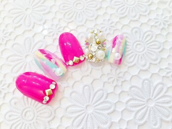 ネイルコレクション ベビーピンク(Baby Pink)/ジェル放題★エスニック:マリン