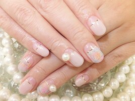 ◆ツイードボールパールネイル◆