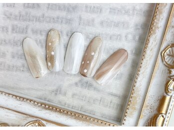 ネイルサロン&スクール ジーナ(GINA)/12月シンプルナチュラルカラー