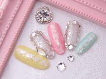 ヒロネイル(Hiro Nail)/パステルビジューデザイン