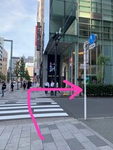 美極 銀座店/銀座駅A13出口からの順路