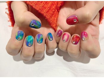 ネイルキュート アンド クールラッシュ 亀有店(nailcute & CoolLash)/カラフルネイル