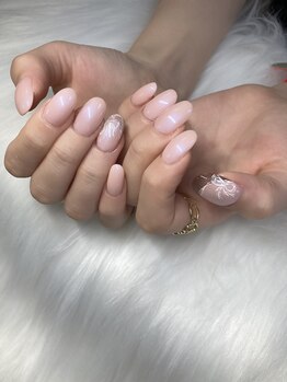 サフィールネイルサフィールネイル(Saphir nail)/リボンフレンチ