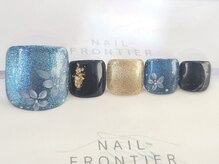 ネイルフロンティア 吉祥寺(NAIL FRONTIER)/Cブルーフラワーフット8980円～