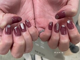 3)6000円シンプルネイル 1210a