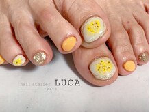 ネイルアトリエルカ(nail atelier LUCA)/W-519 大人可愛いミモザネイル