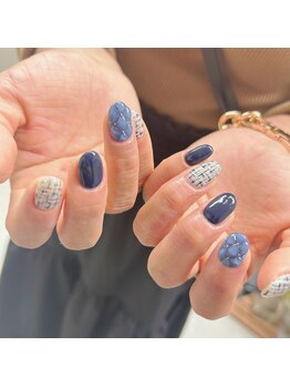 アイ アンド ネイル ロカヒ(Eye & nail LOKAHI)/ツイードネイル
