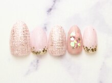 池袋ネイルサロン イイネイル(Ee-Nail)/キラキラツイードネイル初￥7500