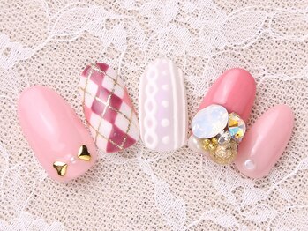 サロン ド グレイシャス(Salon de GRACIOUS)/ニットネイル☆