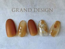 グランドデザイン 岐阜店(GRAND DESIGN)/秋色大理石×ぷっくりニュアンス