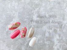 スリー(THREE)/March 2023/nail desing