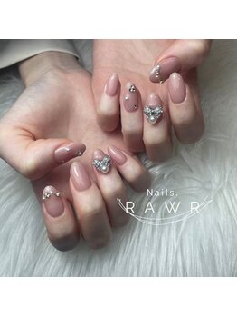 ネイルズロアー(Nails.RAWR)/オーロラフレンチネイル