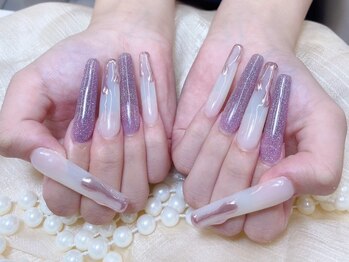 スペードハニー(Spade Honey)の写真/特別なイベントに合わせたいけどチビ爪でお悩みの方、アートやパーツを乗せたい自爪を育てたい方におすすめ