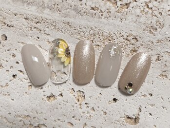 ひまわりネイル