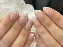 クルネ(QULNE)/ガーリーネイル/お花ネイル