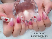 ベイビーブレス(BABY BREATH)/持ち込み☆春ネイル