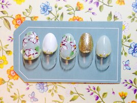 定額6980円☆爽やか小花ネイル