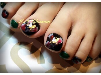 ネイルサロンアンドスクールエムズブロッサム(Nailsalon & school M's Blossom)/FOOT定額制ジェルコース￥7100