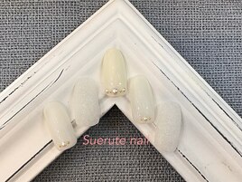 爽やかホワイトネイル ¥7000