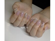 ネイルズサンキュー(Nails 39)/ワンカラー&アート4本！！