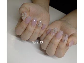 ネイルズサンキュー(Nails 39)/ワンカラー&アート4本！！