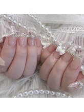 リンドネイル バイ モカ アンド ララ(Lind nail by moca and LaLa)/千鳥柄ネイル