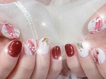 ハッピービューティー(Happy Beauty)/和柄ネイル☆成人式にも！