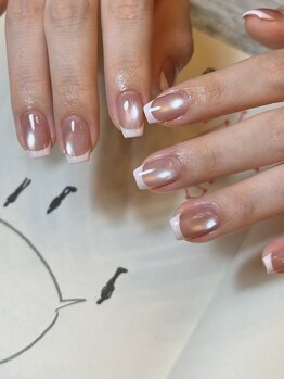 ベースあり フレンチネイル