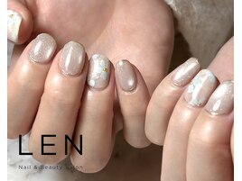 ブールーグリーンフラワー