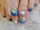 ユーネイル(you NAIL)の写真/夏映えフットネイル♪マグネット・定額アート・角質ケア（2200円）もセットで足元まで美しく