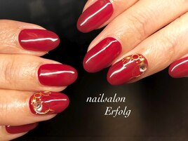 ワンポイトシンプルネイル