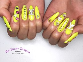 【ロングネイル】ネオンネイル