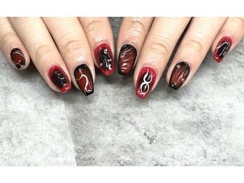 ケーエヌ(KN)/ブラック×レッド