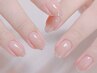 自爪| 【ちょい足しフレンチ】エレガント系ワンカラー先端ライン¥6980