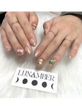 ルナンバー(LUNAMBER)/2色シンプルネイル　デザイン4本