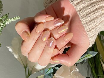 ネイルズ ララ(nails Lala)/Pink mirror。