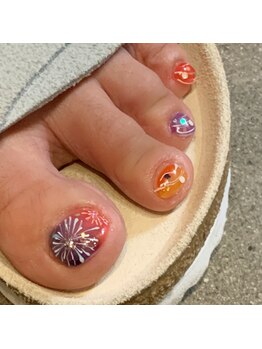 ジェリーボックス(jelly box)/花火とヨーヨーネイル