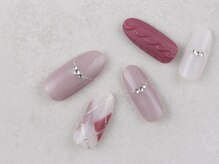 サンミーゴネイル 神戸店(Sunmego Nail)/アーガイル柄ニットネイル
