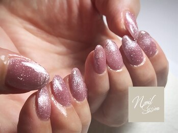 ネイルセッション(nail session)/マグネットフレンチ
