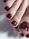 ユニコーンネイル 原宿表参道(unicorn nail)の写真/【フット・ワンカラ－★¥5980】フットネイルで可愛くオシャレな足元に☆持ち込デザインOK！モチも◎