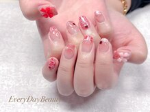 エブリデイビューティ 池袋店(EveryDay Beauty)/ピンクチェックネイル