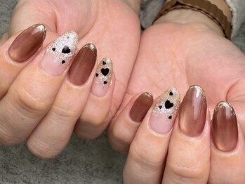 黒ハートで大人っぽく