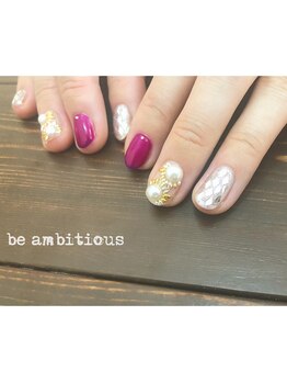 ネイルサロンアンドスクール ビーアンビシャス(be ambitious)/クリアベースがジューシー☆