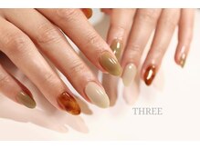 スリー 自由が丘(THREE)/ピスタチオカラー＋べっ甲