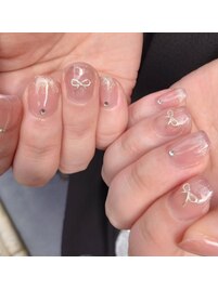 透明感マグネットネイル