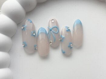 フラワーネイル/8000円