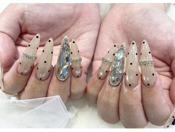 シエル(Ciel)の写真/美フォルムが叶う★宝石のような美しい指先へ♪【ジェルチップ長さ出し★フリーアートシンプル¥12800】